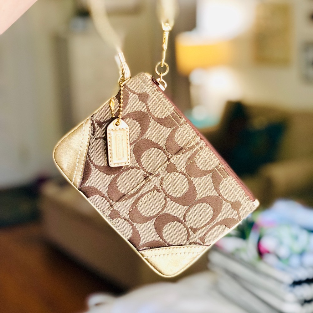 Coach Signature Wristlet